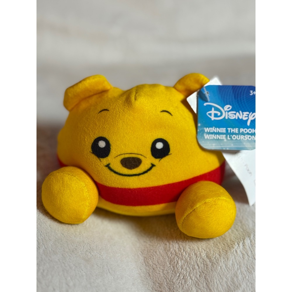 Disney Classics Winnie the Pooh 4-Inch Weighted Small Plush - Just Play 2024 NEW